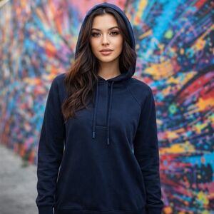 Hyba Viscose Blend Hoodie Pullover Soft Athleisure Minimalist Cozy Sweatshirt